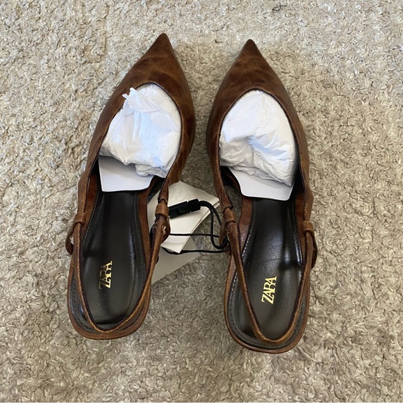 New without box Zara heeled sandals women’s size 8 - Picture 5 of 8